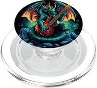 Réglez Le Rythme avec ce Dragon Jouant de la Guitare PopSockets PopGrip pour MagSafe