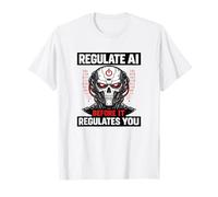 Réglez l'IA Avant qu'elle ne régule Votre crâne de Robot T-Shirt