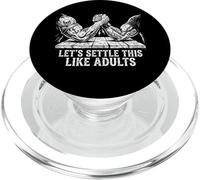 Réglons ça comme Un Bras de Fer drôle pour Adultes PopSockets PopGrip pour MagSafe