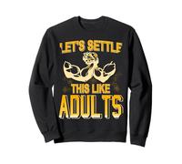 Réglons Ça En Adultes Bras De Fer Drôle Sweatshirt