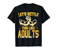 Réglons Ça En Adultes Bras De Fer Drôle T-Shirt