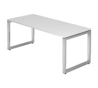 REGO 19 S | Bureau - 180 x 80 réglable en hauteur Blanc/Argent