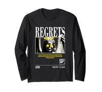 Regrets Graffiti Angel - Sad Aesthetic Edgy Streetwear Manche Longue