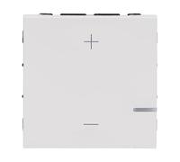 Legrand Interrupteur variateur universel REGULA PULSA 2H 125 W Mosaic 2 modules Blanc brillant