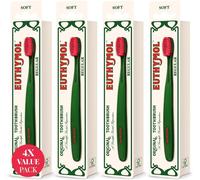 Regular Brosse ¿¿ Dents X 4, Compact Petit Plein T¿ºte, Poils Doux, Triple Courbe Ergonomique Brosses ¿¿ Dents Manuelles, Sensible Gencive Dents, Soins Quotidiens Oral ?Mailler Dentaire