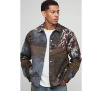 Regular Renaissance Angelic Tapestry Long Sleeve Overshirt homme - multicolore - L, multicolore
