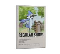 Regular Show Animated Series Poster vintage Peinture décorative sur toile Art mural pour salon, chambre à coucher, art mural, impression d'image moderne, décoration de salle familiale, 20 x 30 cm