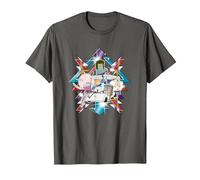 Regular Show Metallic Group Art T-Shirt, Homme, Asphalte, M