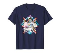 Regular Show Metallic Group Art T-Shirt, Homme, Bleu Marine, L