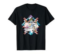 Regular Show Metallic Group Art T-Shirt, Homme, Noir, XXL