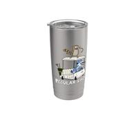 Regular Show Mordecai and Rigby Golf Cart Gobelet isotherme en acier inoxydable double paroi
