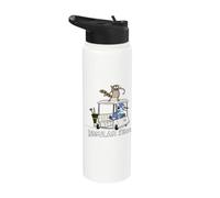 Regular Show Mordecai and Rigby Golf Cart Stainless Steel Insulated Water Bottle