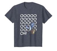 Regular Show Mordecai and Rigby Ooooohs T-Shirt, Enfant, Bleu Chiné, 8 Ans