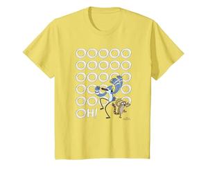 Regular Show Mordecai and Rigby Ooooohs T-Shirt, Enfant, Citron, 2 Ans
