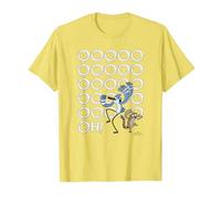 Regular Show Mordecai and Rigby Ooooohs T-Shirt, Homme, Citron, L