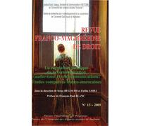 Regularisation juridique de la communication. revue franco maghrebine n13 - Serge Regourd - Presses Univeau Perpignan - broché - Revue