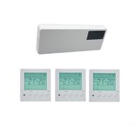 Régulateur central sans fil pour chauffage au sol à eau Contrôle | Matériau ABS, contrôle multicanal, économe en énergie, montage mural facile, max. Intensité : 10 A