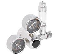 Régulateur CO2 Double Affichage Aquarium, Alliage Aluminium pour Plantes | Injection précise et constante, compteur bulles et clapet anti-retour, interface w21.8