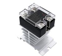 Régulateur DA AA DD VA monophasé SSR avec dissipateur thermique, 10A 25A 40A 0-10V 4-20mA 0-5V, 1 pièce(10A,DC control DC)