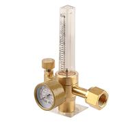 Régulateur d'argon, jauge de soudage à réglage manuel 4000 psi, débitmètre gaz, réducteur pression, bouton manuel, réducteur pression d'argon avec jauge