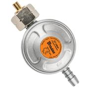 Régulateur de bouteille de gaz butane 37 mbar 1/2 connexion BSP - Compatible avec bouteille à vis Calor