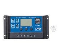 Eclairage extérieur solaires Revolt Régulateur de charge de panneau solaire avec 2x USB - 20 A