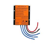 Régulateur de Charge Éolienne 800W MPPT 12V/24V/48V, Contrôleur Étanche IP67 20A Boost pour Générateur Éolien (1224, Volts)
