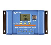 Régulateur de charge PWM - VICTRON ENERGY - PWM 10A LCD&USB 12/24V - 10A - Écran intégré - 2 ports USB