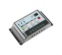 Régulateur de charge solaire 12/24 V double pour régulateur de charge | pour la technologie PWM, courant de 10 A, détection automatique 12/24 V, pour deux batteries, installation facile