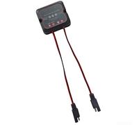 Régulateur de charge solaire 12 V 5 A avec connecteur SAE pour batteries de | Plug and Play, protection contre l'inversion de polarité et les courts-circuits, indicateur d'état LED, étanche, pour voiture