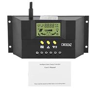 Régulateur de Charge Solaire 12V 24V 30A, PWM avec Écran LCD, Protection Sécurisée - Gestion Intelligente de Charge, Support Maison Industrie Commerciale