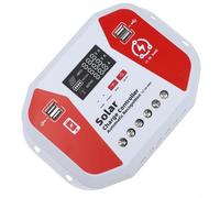 Régulateur de charge solaire 60 A avec panneau LCD identifie automatiquement les tensions de batterie 12 V 24 V 48 V avec plusieurs fonctions de sécurité et veilleuse