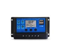 Régulateur de charge solaire, Contrôleur De Charge Solaire 100A Panneau 12V/24V Affichage LCD Réglable Régulateur Batterie(50A)