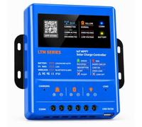 Régulateur de Charge Solaire MPPT 30 A 12 V 24 V 36 V 48 V 120 V avec WiFi et Bluetooth - Application - Contrôleur de Charge Solaire Intelligent pour Camping-car, Caravane, LiFePO4, AGM, Système Hors