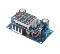 Régulateur de charge solaire MPPT 5 A CC 6-36 V - Courant constant - Affichage LED pour charge de batterie et bloc d'alimentation DIY - Bleu - 60 x 31 mm