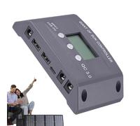 Régulateur de charge solaire, régulateur de charge solaire | Régulateur de charge | 2 régulateurs de port USB pour énergies renouvelables, régulateur de panneau solaire 12 V-24 V pour installation