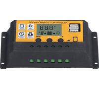 Régulateur de charge solaire Régulateur de production d'énergie photovoltaïque ajustable 12V 24V 10JAUNE