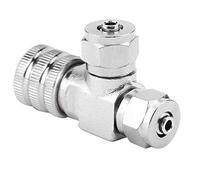 Régulateur de CO2 en Acier Inoxydable, Valve à Pointeau pour Système D'Aquarium, Clapet Anti-Retour, Compteur de Bulles, Libération de CO2 de Haute Précision pour Aquarium, Conception (Vanne