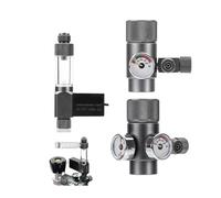 Régulateur de Co2 for Aquarium, Mini système, réducteur dioxyde carbone, électrovanne, cylindre, accessoires, Kit for réservoir pêche, bulle(GRAY)