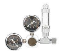 Régulateur de CO2 pour Aquarium Doseur de CO2 pour Aquarium Double de CO2 pour système aquatique à pression réglable avec comptables et clapet anti-retour(W21.8)