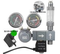 Régulateur de CO2 pour Aquarium, électrovanne à double compteur, système de contrôle d'enregistreur de mousse à prise rapide, réducteur de pression de CO2 pour Aquarium WY30-US plug