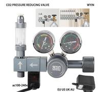 Régulateur de CO2 pour Aquarium, réducteur de pression CO2, compteur de bulles, électrovanne, contrôle du CO2, réducteur de pression pour Aquarium WY30-AU plug