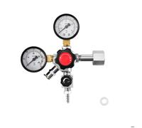 VEVOR Régulateur de CO2, Détendeur pour Tireuse à Bière à Double Manomètre et Valve Unique, Pression Réglable 0-60 psi, Compatible avec Raccord W21,8, pour Bière Pression et Réfrigérateur à Fût
