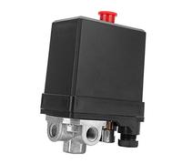 Régulateur de Compresseur d'Air 3 Phase 4 Trous Soupape de Commande de Pressostat 380V G1/4" Type Vertical Interrupteur de Commande de Pression d'Air 175 PSI