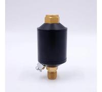 Régulateur de compresseur d'air avec séparateur d'huile et d'eau, plage de pression de 0 140 psi, corps en alliage d'aluminium et connecteur en acier inoxydable pour équipement pneumatique (noir)