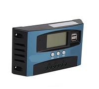 Régulateur de courant solaire, boîtier ABS avec plusieurs fonctions de protection, écran LCD, régulateur de panneau solaire, 12 V, 24 V, efficace, facile à utiliser pour l'industrie (50 A)