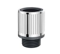 Régulateur de débit d'eau, interrupteur d'arrêt, contrôleur de débit ABS, vanne d'arrêt d'eau, pommeau de douche, inverseur, accessoires de salle de bain(Silver)