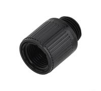 Régulateur de débit d'eau pour pommeau de douche et baignoire | Valve de pression d'eau réglable avec connecteur G1/2 | Limiteur de débit de robinet de salle de bain ABS chromé (noir)