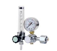 régulateur de débit d'hélium, Régulateur de gaz de soudage MIG TIG 0-30 MPA Argon CO2 avec débitmètre et manomètre(Ar-196)