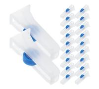 Régulateur de Débit Médical à Roulette 20 Pièces en Plastique Blanc | Tubes 2 à 4mm et Lignes , Réglage Précis du Flux, Installation Rapide sans Outil
